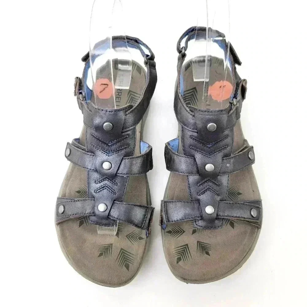 Merrell Cement Adhera Leather Hiking Sandals - 7 - Picture 2 of 8